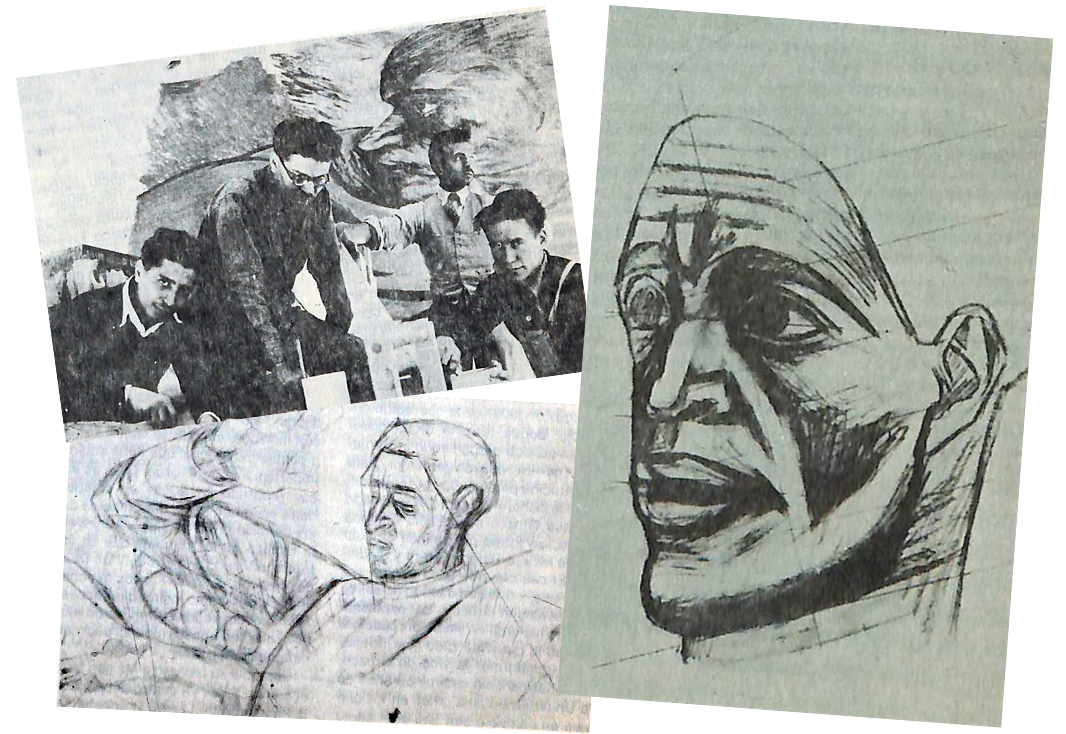 Fragmentos de los murales, recuperados de Gaceta Universitaria, 1984.