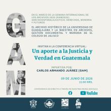 Conferencia Un aporte a la Justicia y Verdad en Guatemala
